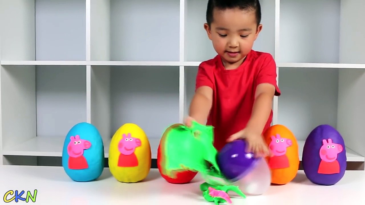 Peppa Pig Royal Family Play-Doh Surprise Eggs Toys Opening Ckn Toys