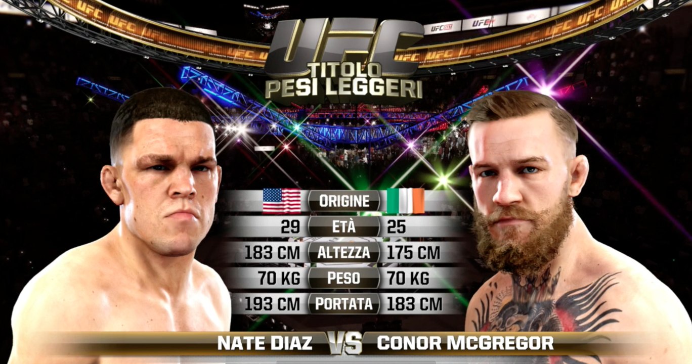 UFC 202 FIGHT NIGHT Nate Diaz vs Conor McGregor