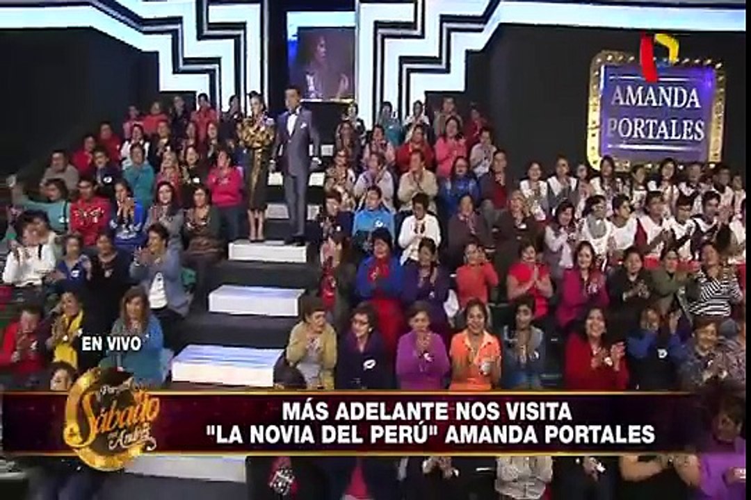Amanda Portales celebró sus 50 años en Porque Hoy es Sábado