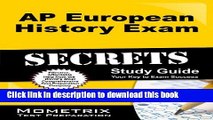 Read AP European History Exam Secrets Study Guide: AP Test Review for the Advanced Placement Exam