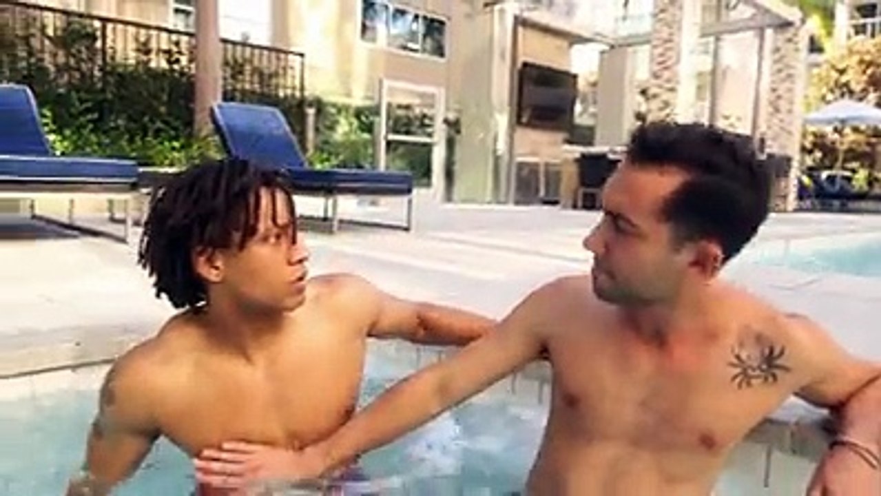 Boys Reaction when they see a girl in a pool vid by Amanda Cerny