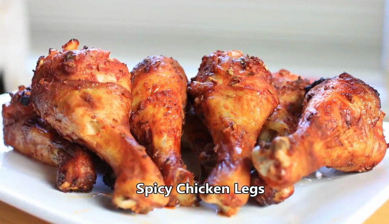 Spicy Chicken Legs Recipe _ 香辣烤鸡腿 -