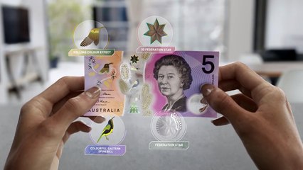 Voici le nouveau billet futuriste de 5 dollars australiens !