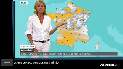 Claire Chazal nouvelle miss météo de franceinfo ? La vidéo buzz