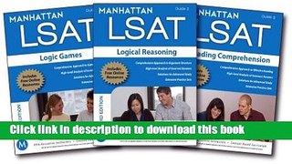 Read Manhattan LSAT Set of 3 Strategy Guides, 3rd Edition (Manhattan LSAT Strategy Guides)  Ebook