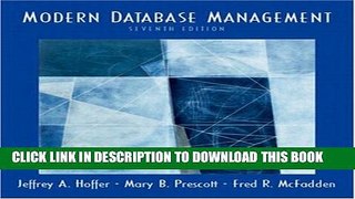 [PDF] Modern Database Management (7th Edition) Full Online