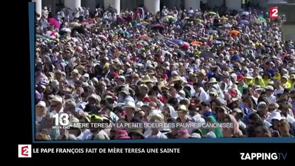 Le pape François canonise Mère Teresa, elle devient une sainte (Vidéo)
