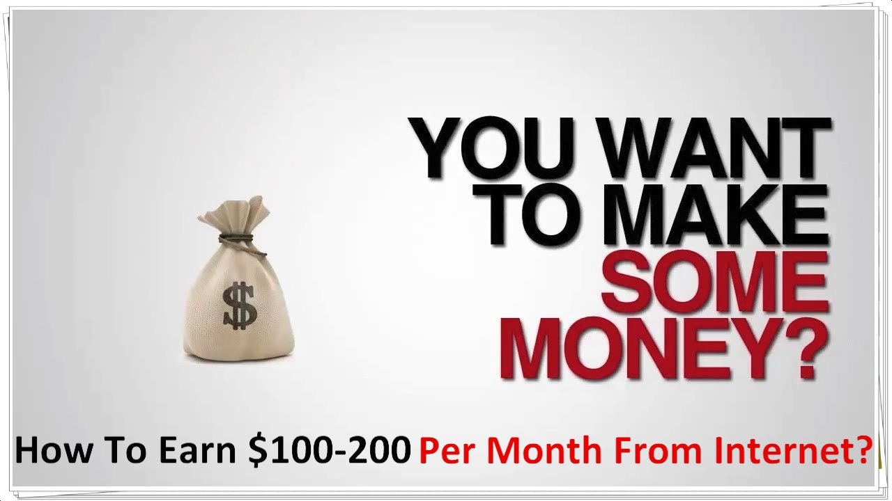 how to earn 100$ monthly