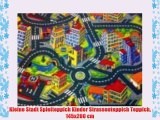 Kleine Stadt Spielteppich Kinder Strassenteppich Teppich 145x200 cm
