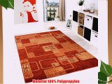 Teppich Wohnzimmer Teppich Retro Muster Meliert in Terracotta Orange Preishammer GrÃ¶sse:60x100