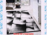 Designer Teppich Modern Wohnzimmer Teppiche Kurzflor Meliert Grau Creme Schwarz GrÃ¶sse:200x280