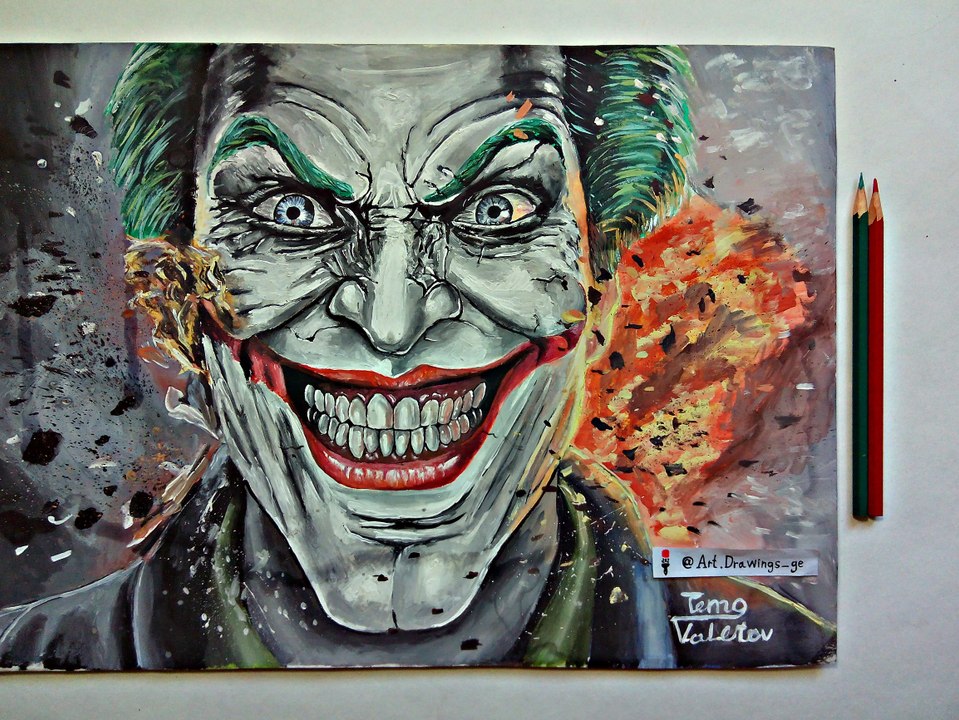 Speed Drawing comic DC Joker / Рисую комиксов DC Джокер / Velocidad dibujo comics DC Joker (Art & Drawings)
