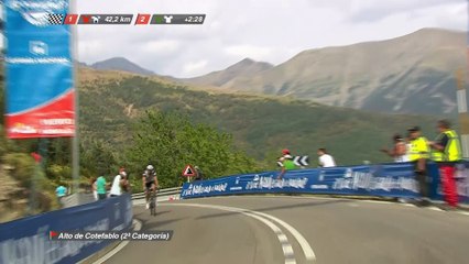 Fraile adelante de Elissonde en el Alto de Cotefablo - Etapa / Stage 15 - La Vuelta a España 2016