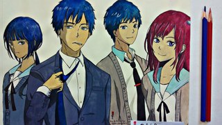 Speed Drawing Anime ReLife / Рисую Аниме Повторная жизнь / アニメリライフドローイング  / (Art & Drawings)