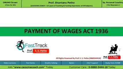 A01=ILGL=03= Payment of Wages Act = D