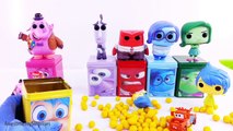 Disney Pixar Inside Out DIY Cubeez Funko Pop Toys Surprise Eggs Playdoh Dippin Dots Learn Colors!