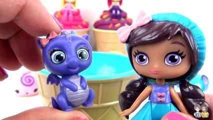 Nick Jr. Little Charmers Play doh Toy Surprise Ice Cream with Hazel, Lavender, Posie / TUYC