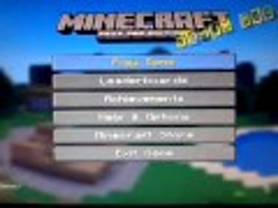 Minecraft mest up starter screen