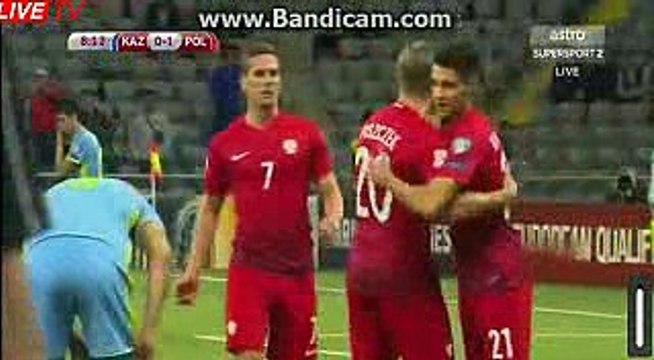 Bartosz Kapustka DEBUT GOAL - Kazakhstan 0 -1 Poland 04.09.2016 HD