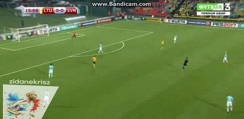Jan Oblak Fantastic Save HD - Lithuania vs Slovenia - World Cup Qualificarion - 04/09/2016
