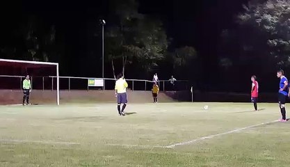 Penalty de aurelien tribout face à jonzac St germain malgré la défaite 3.2