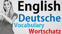 Episode001 English-German Vocabulary Englisch Deutsch Wortschatz Vokabular Übersetzung Translation