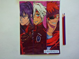 Speed Drawing Anime D.Gray-man Hallow / Рисую Аниме Грэй-мен: Святые / アニメディー・グレイマン ハロードローイング / (Art & Drawings)