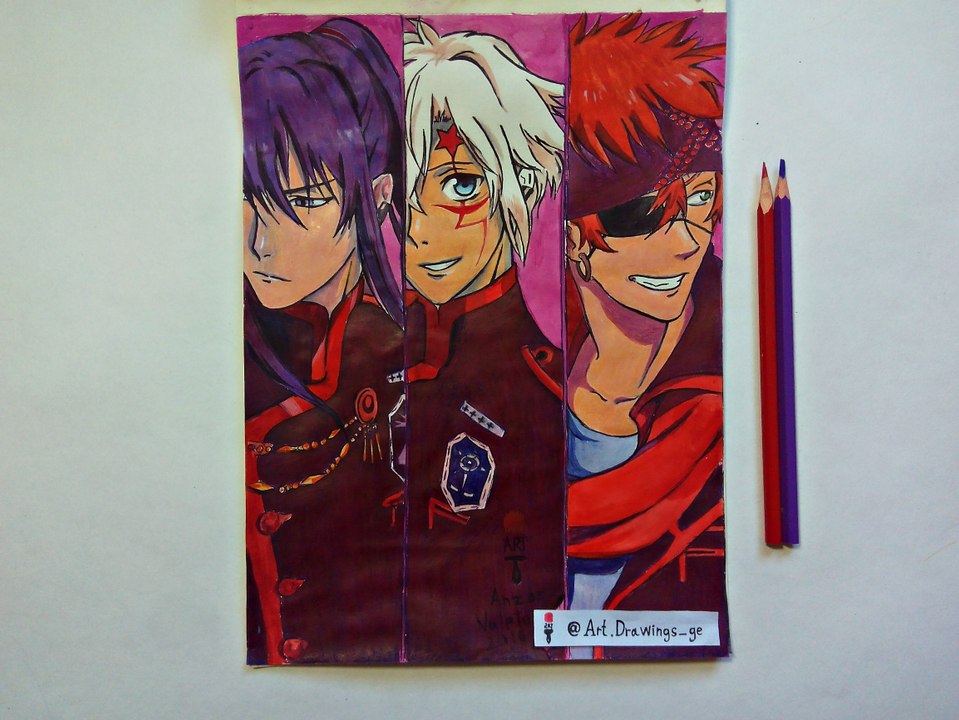 Speed Drawing Anime D.Gray-man Hallow / Рисую Аниме Грэй-мен: Святые / アニメディー・グレイマン ハロードローイング / (Art & Drawings)