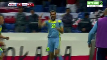 2-2 Sergey Khizhnichenko Second Goal HD - Kazakhstan 2-2 Poland 04.09.2016 HD