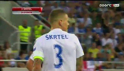 Martin Skrtel RED CARD - Slovakia 0-0 England 04.09.2016