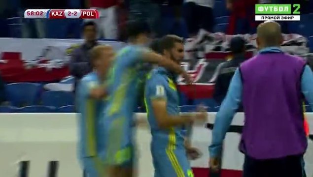 2-2 Sergey Khizhnichenko Second Goal HD - Kazakhstan 2-2 Poland 04.09.2016 HD