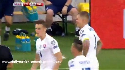 Martin Škrtel Red Card - Slovakia vs England - World Cup - 04-09-2016