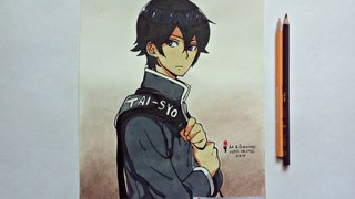 Speed Drawing Anime Sei Handa Handa-kun / Рисую Аниме Ханда-кун / アニメ半田 清舟はんだくんドローイング / (Art & Drawings)