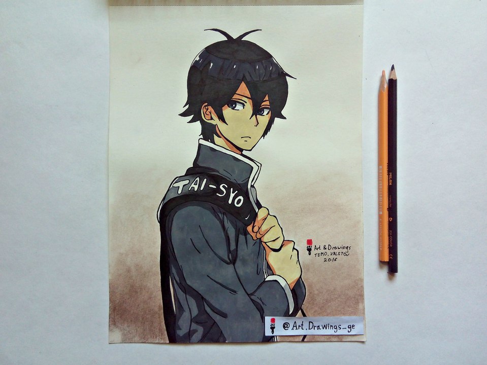 Speed Drawing Anime Sei Handa Handa-kun / Рисую Аниме Ханда-кун / アニメ半田 清舟はんだくんドローイング / (Art & Drawings)