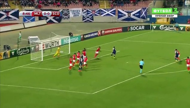 Robert Snodgrass Goal HD - Malta 0-1 Scotland 04.09.2016 HD