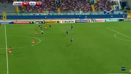 Alfred Effiong GOAL - Malta 1-1 Scotland 04.09.2016 Hd