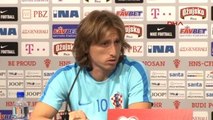 Hırvatistan Teknik Direktörü Ante Cacic ve Luka Modric Basın Toplantısında Konuştu