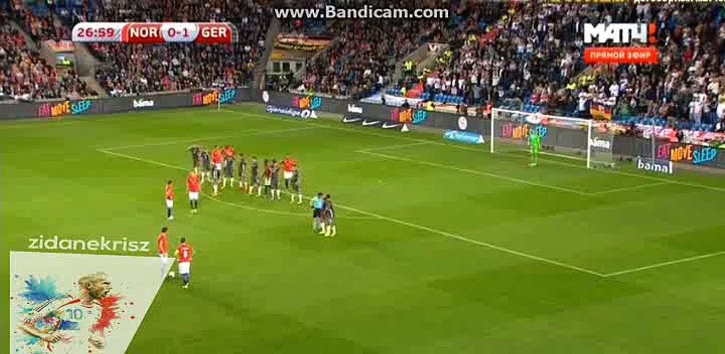 Toni Kroos Incredible Curve Shot HD - Norway vs Germany - World Cup Qualification - 04-09-2016