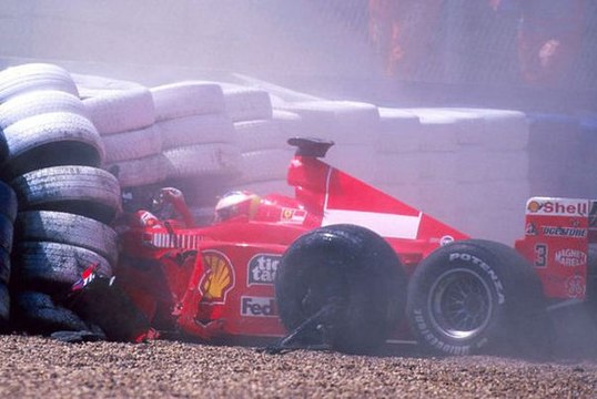 Silverstone 1999 1a Partenza e incidente di M.Schumacher