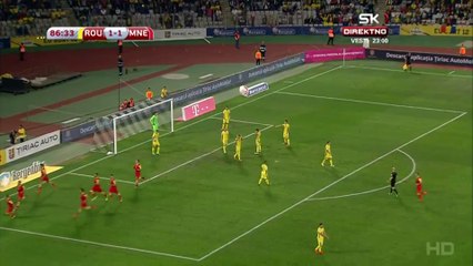 Jovetić pogodak za 1-1 (Rumunija vs Crna Gora kvalifikacije za Sp 4 septembar 2016)
