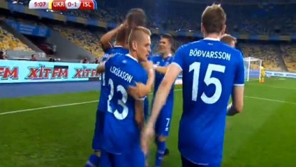 Alfred Finnbogason GOAL  - Ukraine	0-1	Iceland 05.09.2016 HD
