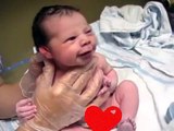 After Birth Newborn Baby Start Laughing, Newborn Baby Smiling