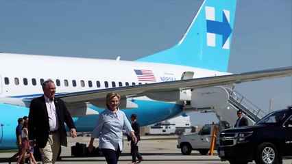 Clinton debuts new personalized campaign jet