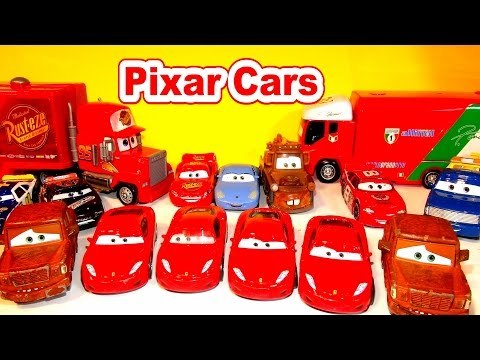 Disney Pixar Cars Michael Schumacher Ferrari F430 and Fred from the Cars Character Encyclopedia with