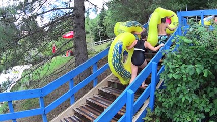 Joyeuses Cascades Water Slide at Village Vacances Valcartier