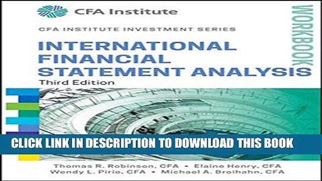 [PDF] International Financial Statement Analysis Workbook (CFA Institute Investment Series)