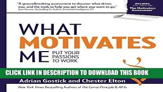 [PDF] What Motivates Me: Put Your Passions to Work Full Colection