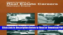 [Get] Opportunities in Real Estate Careers (Vgm Opportunities Series) Free New
