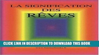 [PDF] La signification des rÃªves (French Edition) Full Online