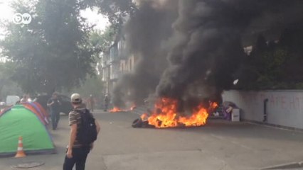 Поджог здания телеканала "Интер" в Киеве (05.09.2016)